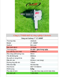 (LT - 6000P) Súng bắn ốc khí nén Liketools LT - 6000P
